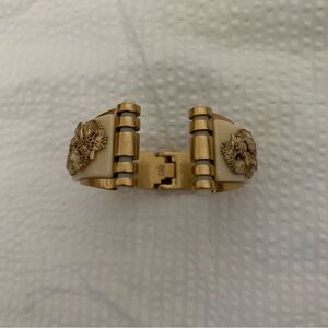 Cabi Brass Gold Seahorse Hinge Bangle